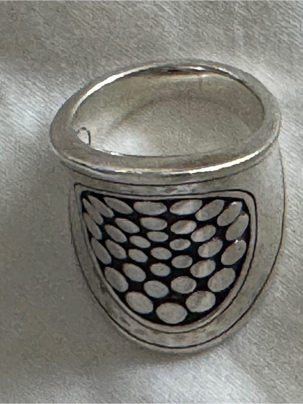 LIKE NEW - JOHN HARDY DOT STATEMENT RING, STERLING SILVER (925) - SIZE 7 - Picture 8 of 13